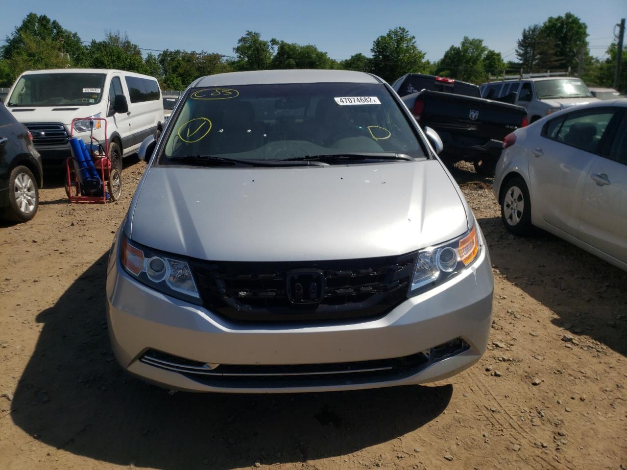 Photo 9 from auction – 2014 HONDA ODYSSEY EX with VIN 5FNRL5H40EB008000
