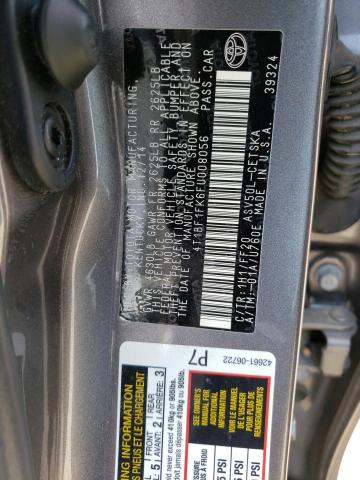 Photo 10 from auction – 2015 TOYOTA CAMRY LE with VIN 4T1BF1FK6FU008056