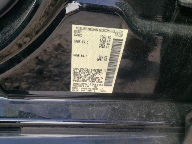 Photo 10 from auction – 2020 NISSAN ALTIMA S with VIN 1N4BL4BV3LC238191