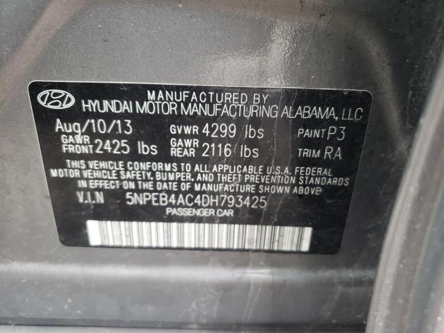 Photo 10 from auction – 2013 HYUNDAI SONATA GLS with VIN 5NPEB4AC4DH793425