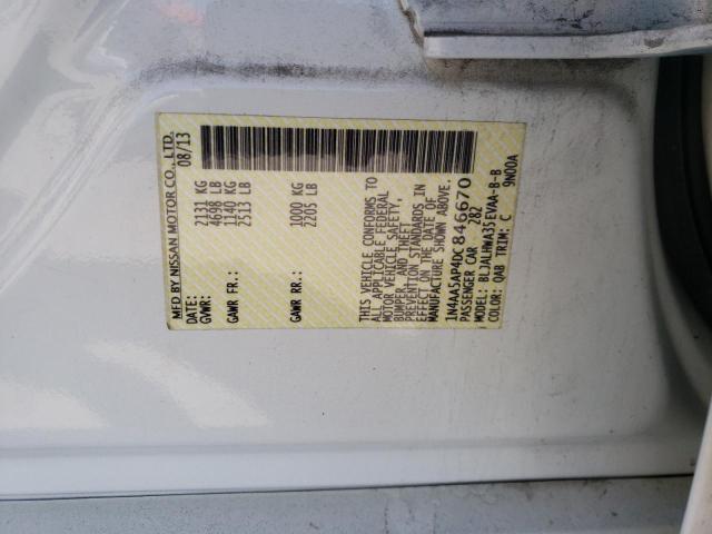 Photo 10 from auction – 2013 NISSAN MAXIMA S with VIN 1N4AA5AP4DC846670