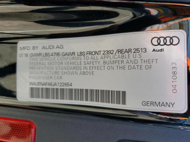 Photo 10 from auction – 2018 AUDI A4 PREMIUM with VIN WAUENAF48JA122654