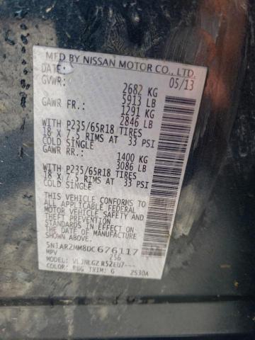 Photo 10 from auction – 2013 NISSAN PATHFINDER with VIN 5N1AR2MM8DC676117