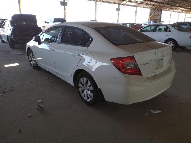 Photo 3 from auction – 2012 HONDA CIVIC LX with VIN 19XFB2F51CE347996