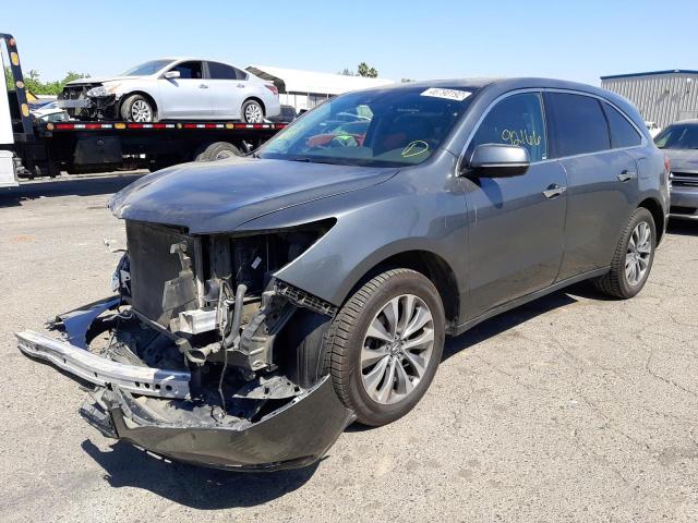 Photo 2 from auction – 2016 ACURA MDX TECHNO with VIN 5FRYD3H48GB007806