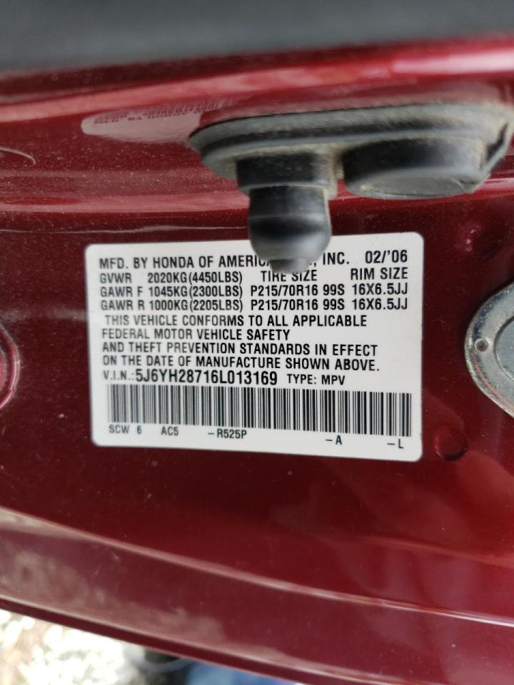 Photo 20 from auction – 2006 HONDA ELEMENT EX with VIN 5J6YH28716L013169