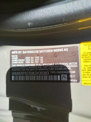 Photo 10 from auction – 2019 MINI COOPER with VIN WMWXP5C50K2H30383