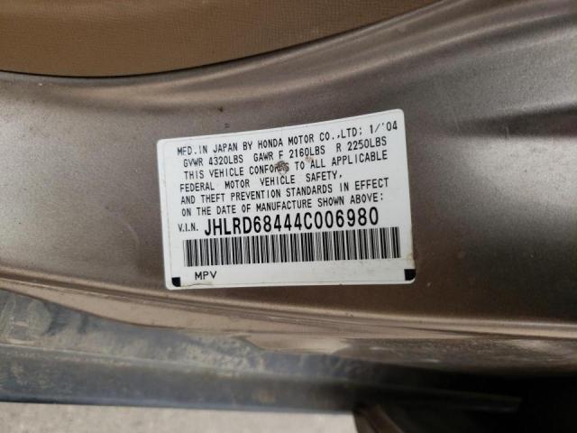 Photo 10 from auction – 2004 HONDA CR-V LX with VIN JHLRD68444C006980