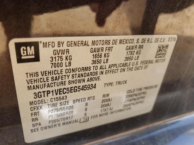 Photo 10 from auction – 2014 GMC SIERRA C15 with VIN 3GTP1VEC5EG545934