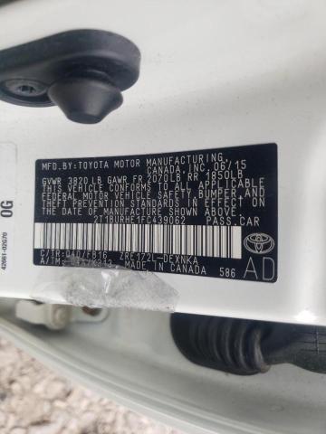 Photo 10 from auction – 2015 TOYOTA COROLLA LE with VIN 2T1BURHE1FC439062