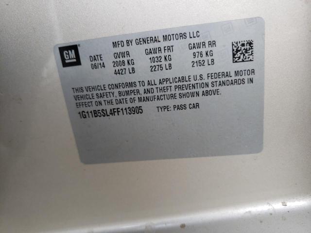 Photo 10 from auction – 2015 CHEVROLET MALIBU LS with VIN 1G11B5SL4FF113905