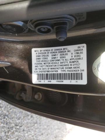 Photo 10 from auction – 2014 HONDA CIVIC EX with VIN 2HGFB2F88EH547406