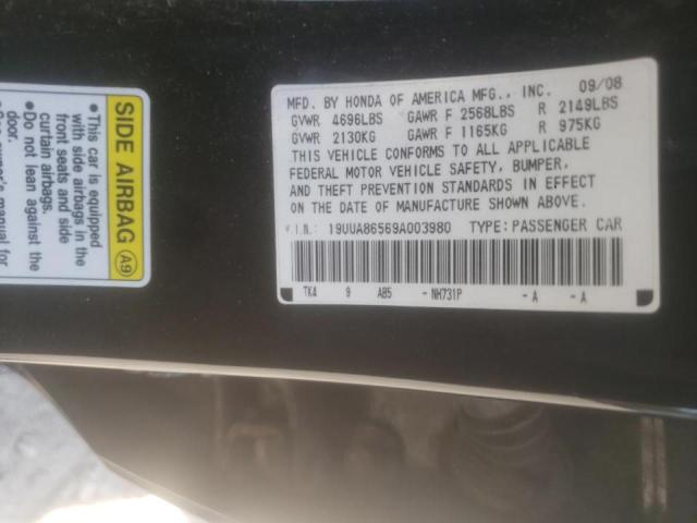 Photo 10 from auction – 2009 ACURA TL with VIN 19UUA86569A003980