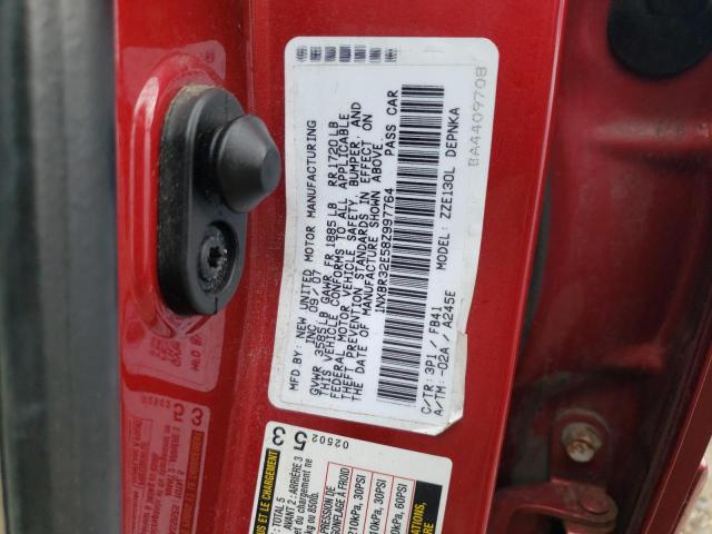 Photo 10 from auction – 2008 TOYOTA COROLLA CE with VIN 1NXBR32E58Z997764