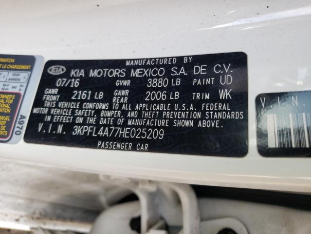 Photo 10 from auction – 2017 KIA FORTE LX with VIN 3KPFL4A77HE025209