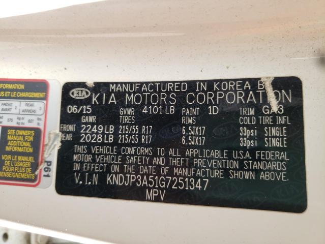 Photo 10 from auction – 2016 KIA SOUL + with VIN KNDJP3A51G7251347