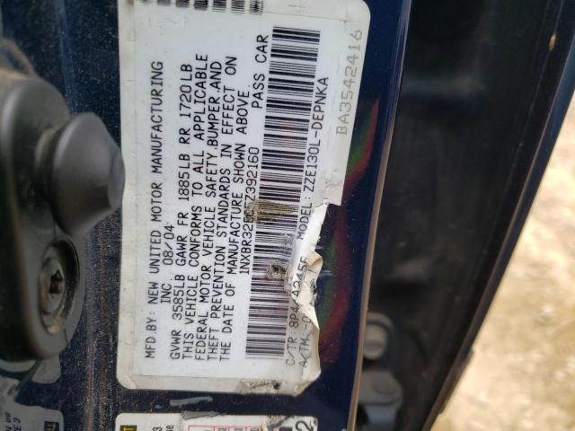 Photo 10 from auction – 2005 TOYOTA COROLLA CE with VIN 1NXBR32E05Z392160