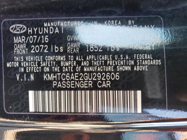Photo 10 from auction – 2016 HYUNDAI VELOSTER T with VIN KMHTC6AE2GU292606