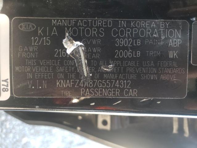 Photo 10 from auction – 2016 KIA FORTE EX with VIN KNAFZ4A87G5574312
