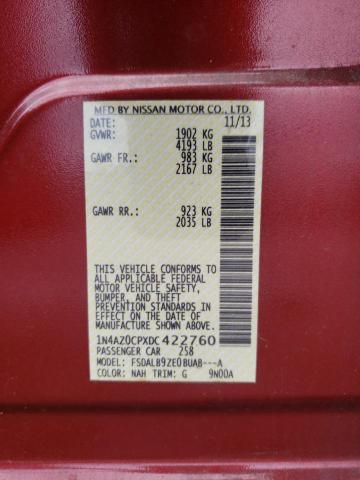 Photo 10 from auction – 2013 NISSAN LEAF S with VIN 1N4AZ0CPXDC422760