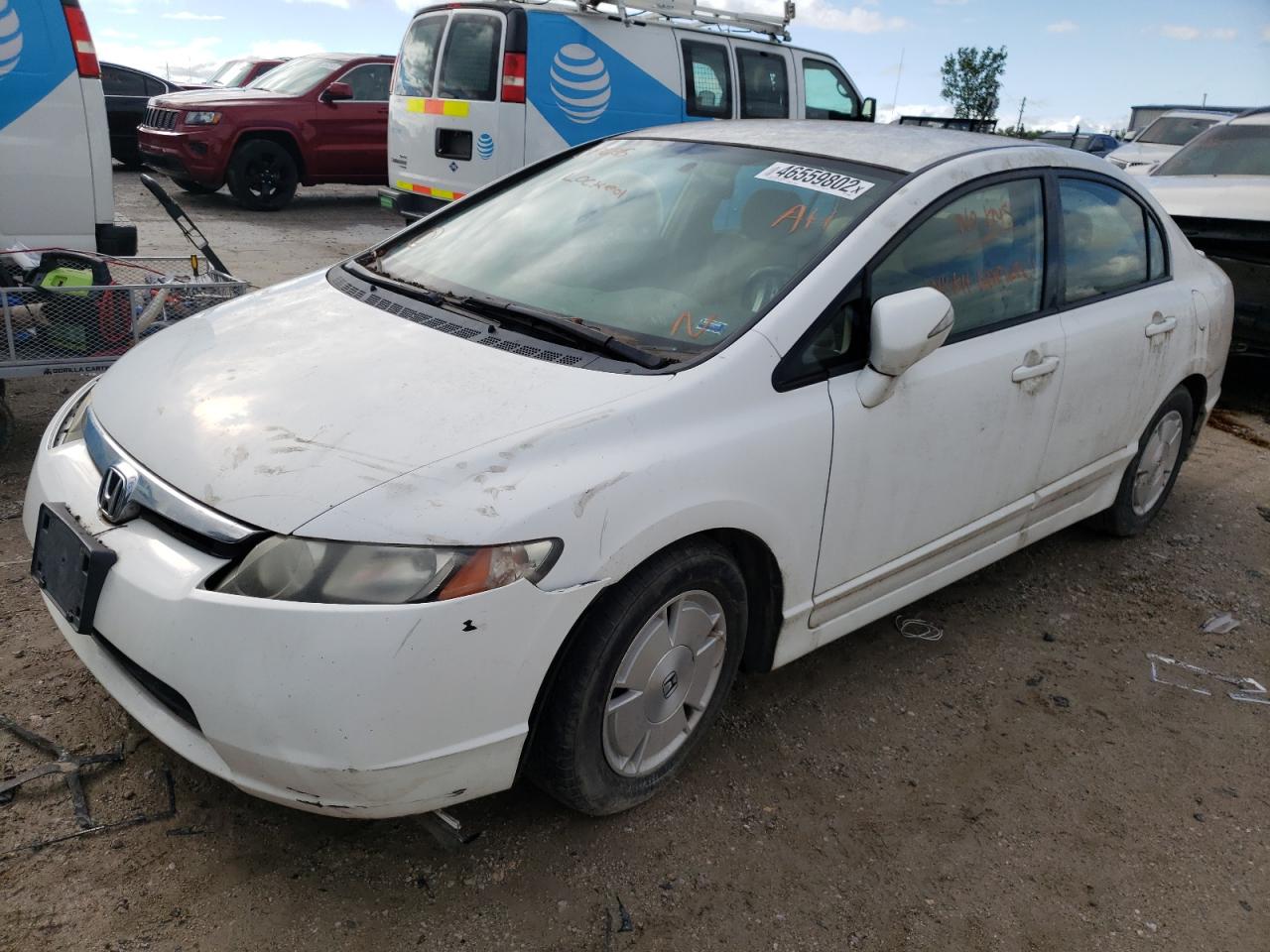 Photo 2 from auction – 2007 HONDA CIVIC HYBR with VIN JHMFA362X7S019685
