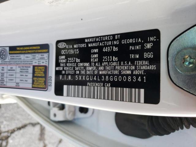 Photo 10 from auction – 2016 KIA OPTIMA EX with VIN 5XXGU4L38GG008341