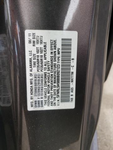 Photo 10 from auction – 2011 HONDA ODYSSEY TO with VIN 5FNRL5H98BB092123