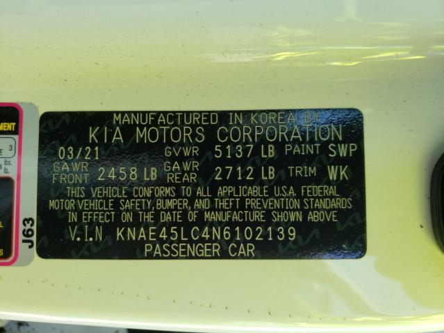 Photo 10 from auction – 2022 KIA STINGER GT with VIN KNAE45LC4N6102139