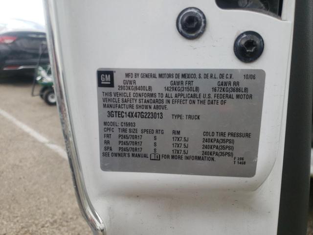 Photo 10 from auction – 2007 GMC NEW SIERRA with VIN 3GTEC14X47G223013