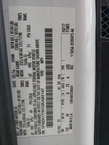 Photo 10 from auction – 2016 FORD TRANSIT T- with VIN 1FMZK1YM1GKA85147