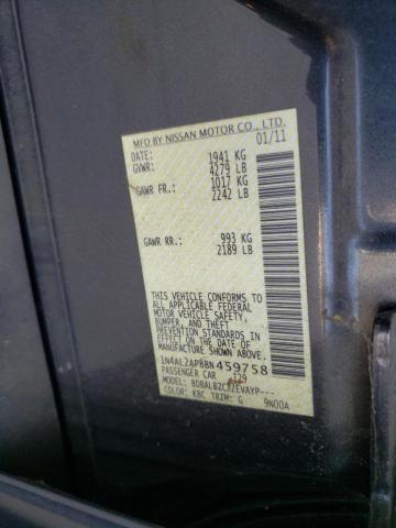 Photo 10 from auction – 2011 NISSAN ALTIMA BAS with VIN 1N4AL2AP8BN459758