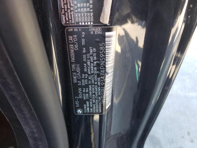 Photo 10 from auction – 2004 BMW M3 with VIN WBSBL93474PN59585