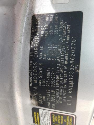 Photo 10 from auction – 2008 KIA SEDONA EX with VIN KNDMB233586203701