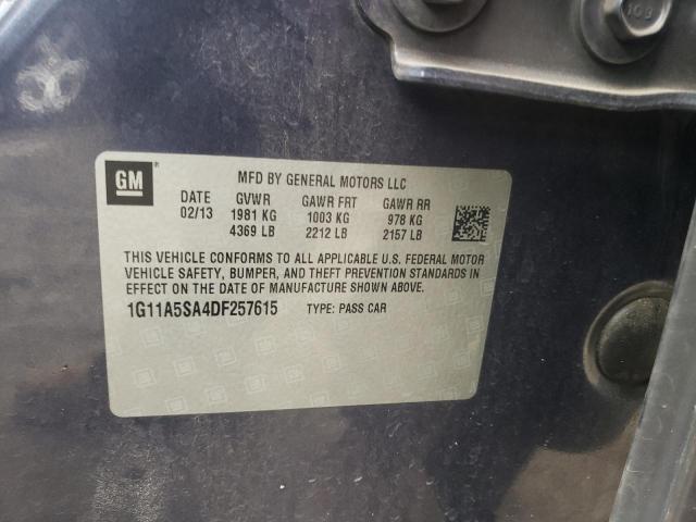 Photo 10 from auction – 2013 CHEVROLET MALIBU LS with VIN 1G11A5SA4DF257615