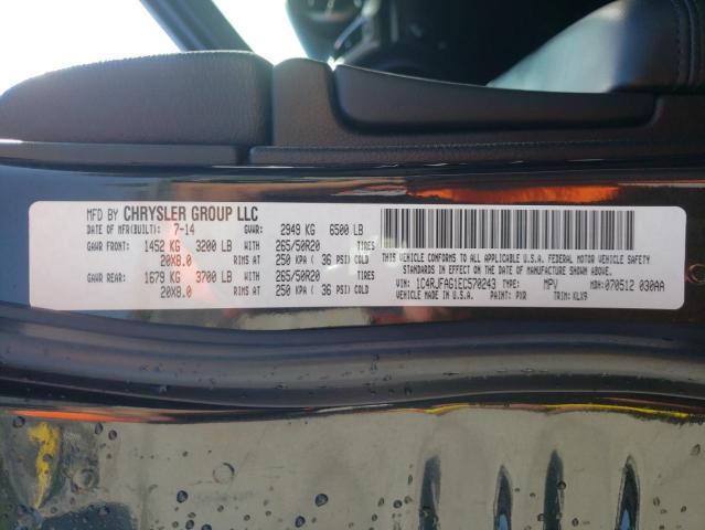 Photo 10 from auction – 2014 JEEP GRAND CHER with VIN 1C4RJFAG1EC570243