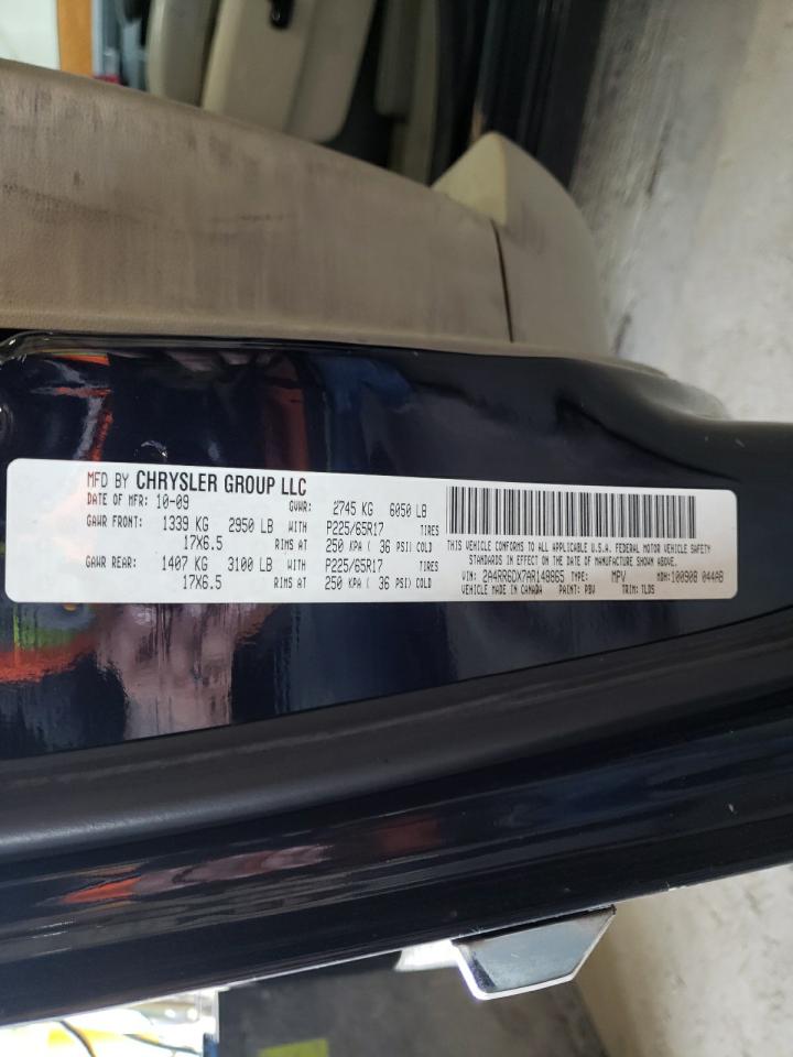 Photo 10 from auction – 2010 CHRYSLER TOWN & COU with VIN 2A4RR6DX7AR148865