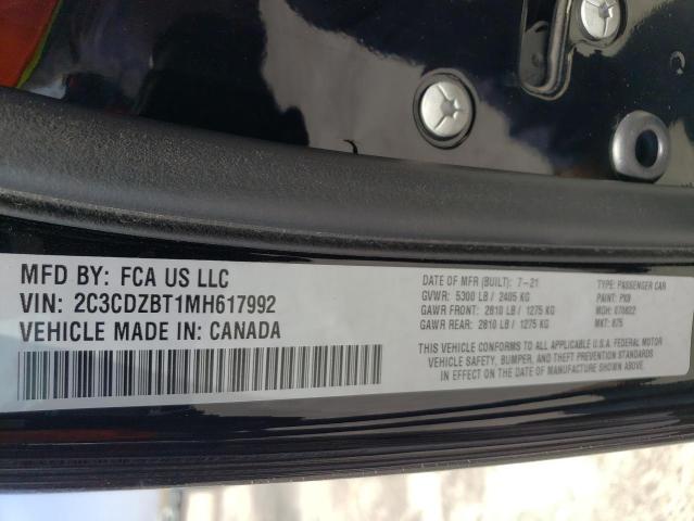 Photo 10 from auction – 2021 DODGE CHALLENGER with VIN 2C3CDZBT1MH617992