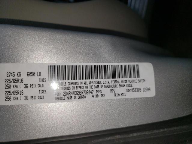 Photo 10 from auction – 2011 DODGE GRAND CARA with VIN 2D4RN4DG9BR732047