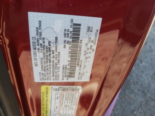 Photo 10 from auction – 2005 MERCURY MONTEREY L with VIN 2MRDA22225BJ05196