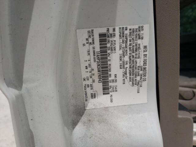 Photo 10 from auction – 2010 FORD FOCUS S with VIN 1FAHP3EN2AW190943
