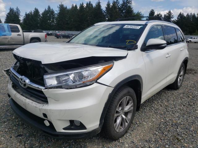 Photo 2 from auction – 2015 TOYOTA HIGHLANDER with VIN 5TDJKRFHXFS215908