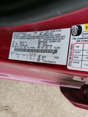 Photo 10 from auction – 2011 FORD FIESTA SES with VIN 3FADP4FJ8BM148181
