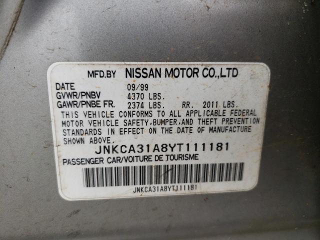 Photo 10 from auction – 2000 INFINITI I30 with VIN JNKCA31A8YT111181