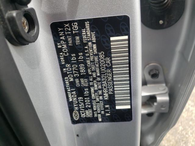 Photo 10 from auction – 2020 HYUNDAI VENUE SEL with VIN KMHRC8A32LU020085
