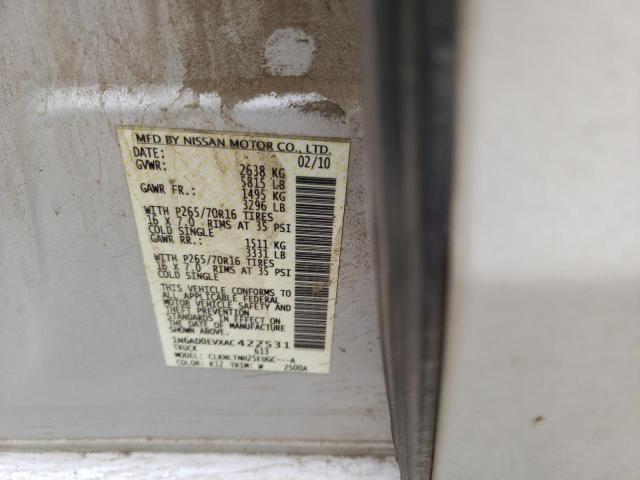 Photo 10 from auction – 2010 NISSAN FRONTIER C with VIN 1N6AD0EVXAC422531