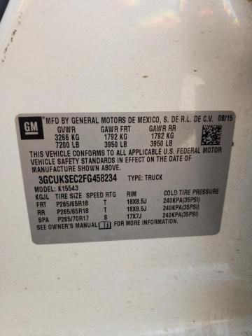 Photo 10 from auction – 2015 CHEVROLET SILVERADO with VIN 3GCUKSEC2FG458234