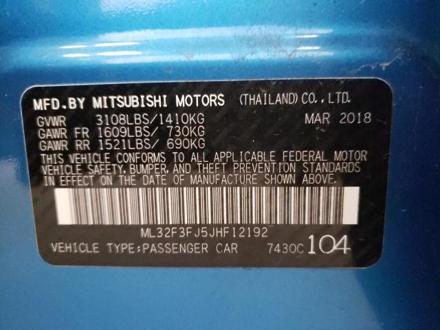 Photo 10 from auction – 2018 MITSUBISHI MIRAGE G4 with VIN ML32F3FJ5JHF12192