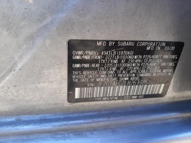 Photo 10 from auction – 2020 SUBARU CROSSTREK with VIN JF2GTAEC2LH263385
