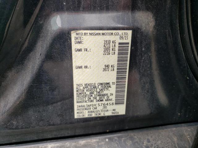 Photo 10 from auction – 2015 NISSAN ALTIMA 2.5 with VIN 1N4AL3AP1FC576458