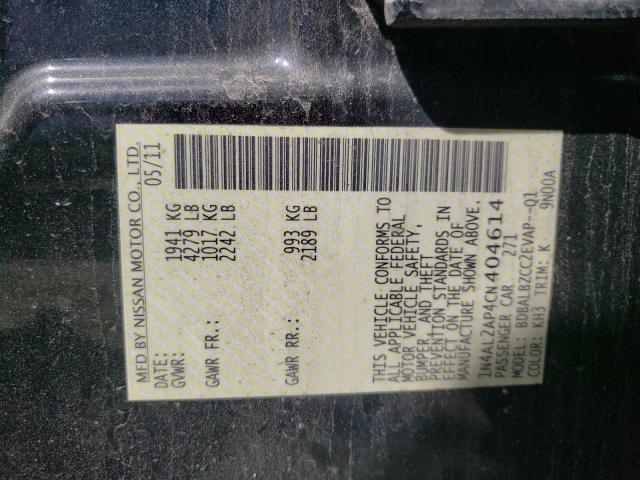 Photo 10 from auction – 2012 NISSAN ALTIMA BAS with VIN 1N4AL2AP4CN404614